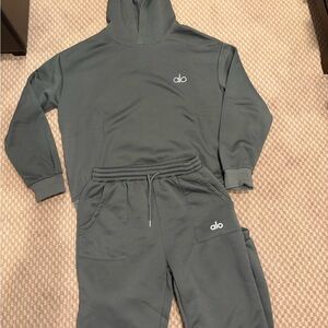 Gray Hoodie and Joggers Set, size M